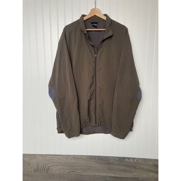 Nike Jacket Men's XL Green/Gray Light Weight Full Zip Dri Fit, Athleisure - Picture 1 of 6